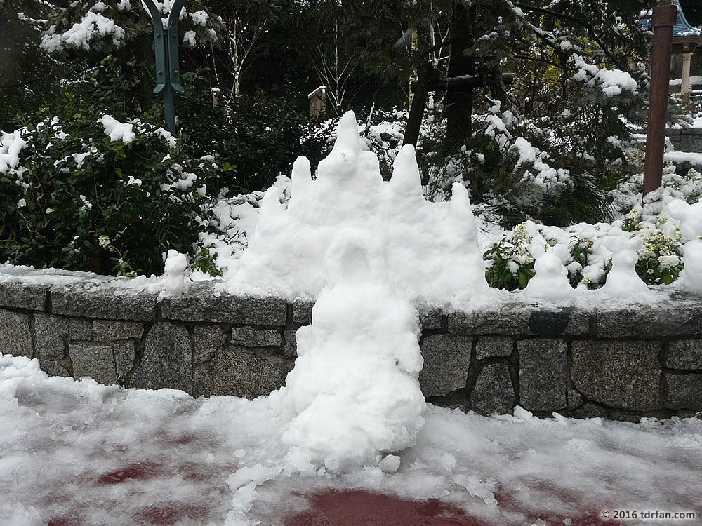 Tokyo Disneyland in the Snow