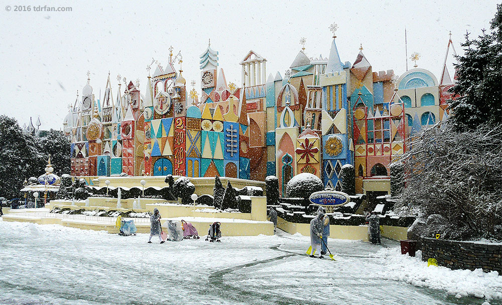 Tokyo Disneyland in the Snow