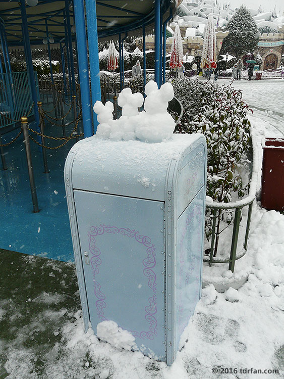 Tokyo Disneyland in the Snow