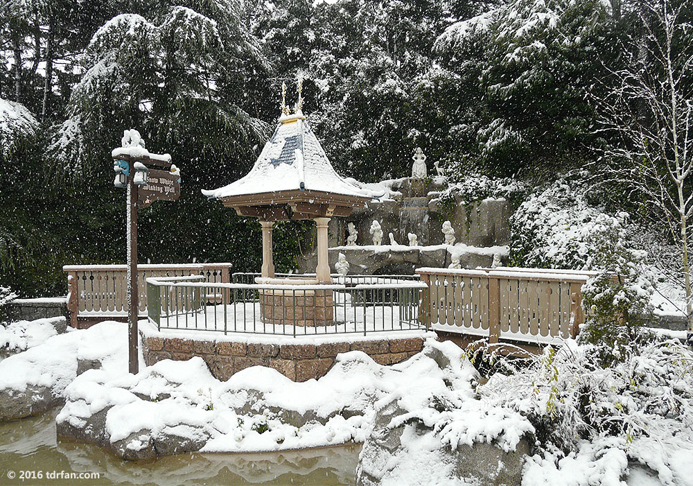 Tokyo Disneyland in the Snow