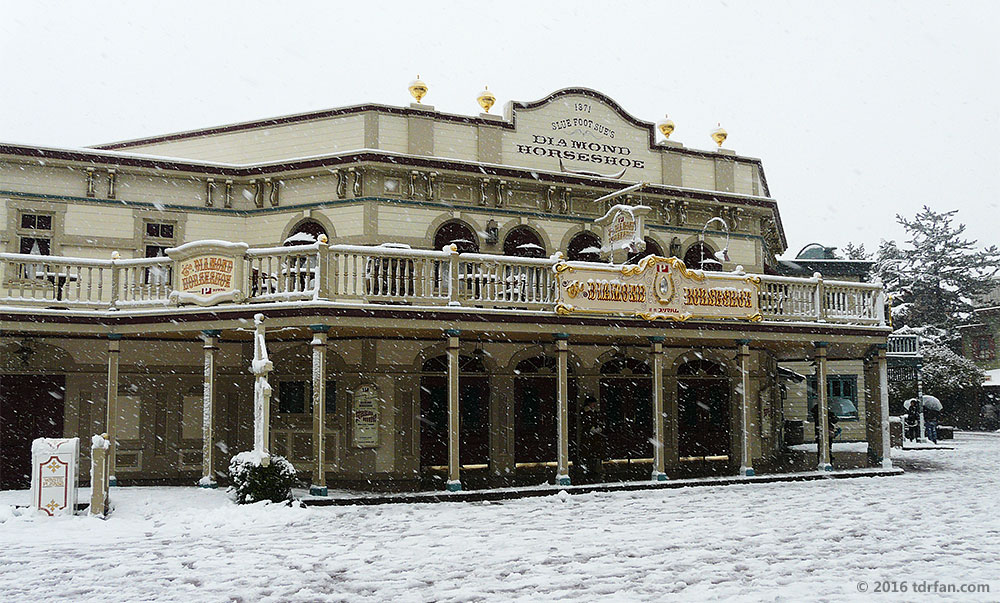 Tokyo Disneyland in the Snow