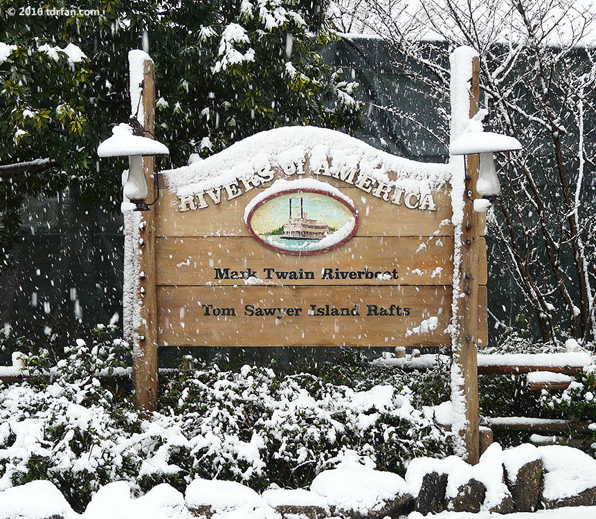 Tokyo Disneyland in the Snow