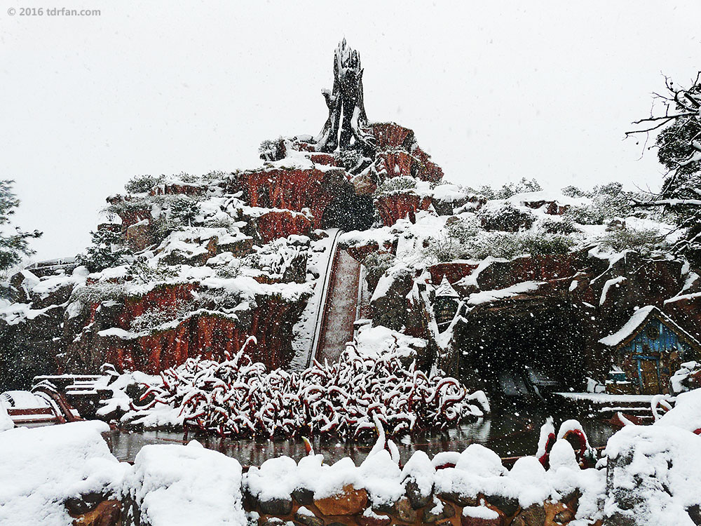 Tokyo Disneyland in the Snow