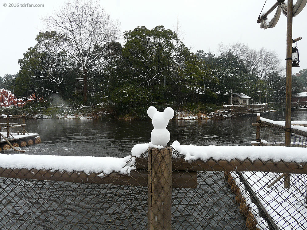 Tokyo Disneyland in the Snow