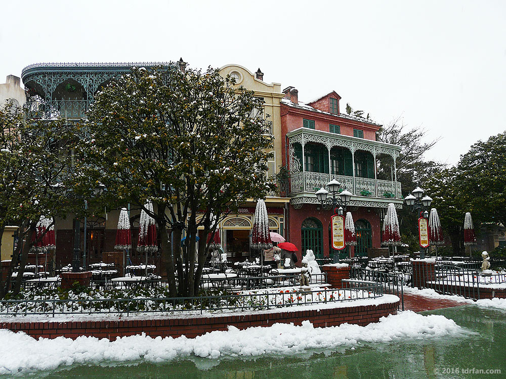 Tokyo Disneyland in the Snow