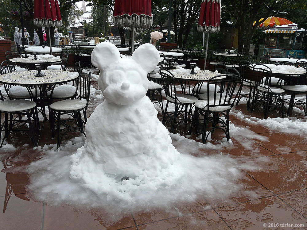 Tokyo Disneyland in the Snow