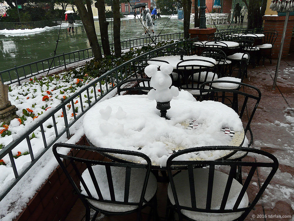 Tokyo Disneyland in the Snow