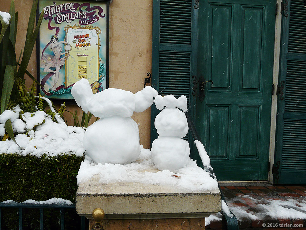 Tokyo Disneyland in the Snow