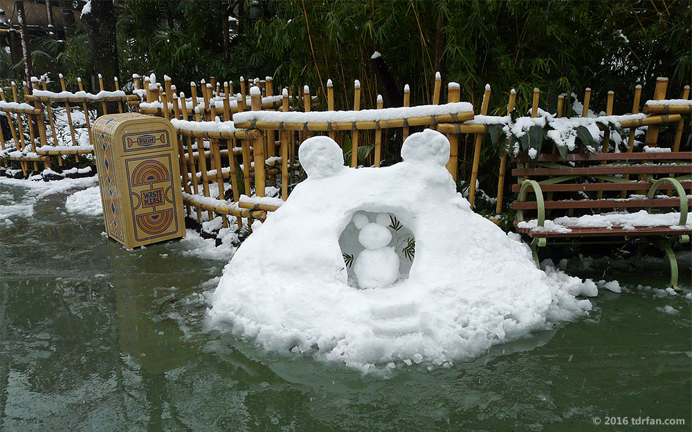 Tokyo Disneyland in the Snow