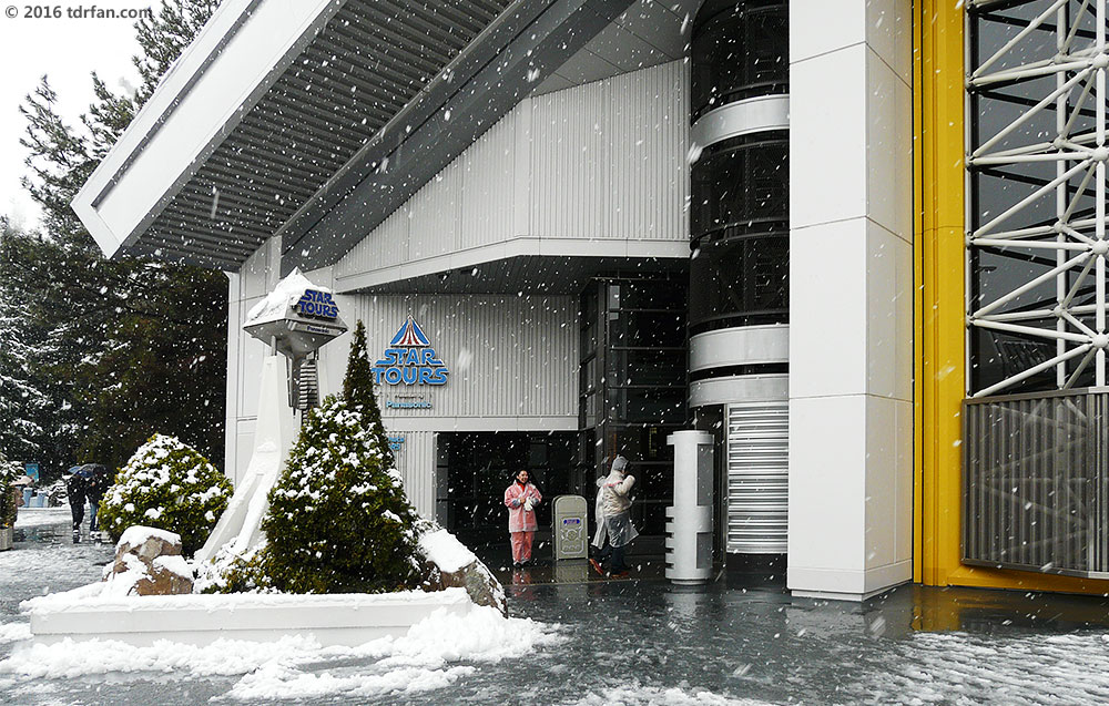 Tokyo Disneyland in the Snow