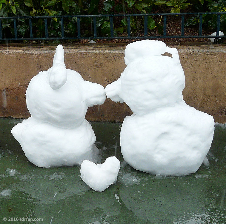 Tokyo Disneyland in the Snow